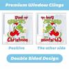 Рождественские наклейки Гринча на окна, рождественские художественные наклейки на стены, домашний магазин, декор