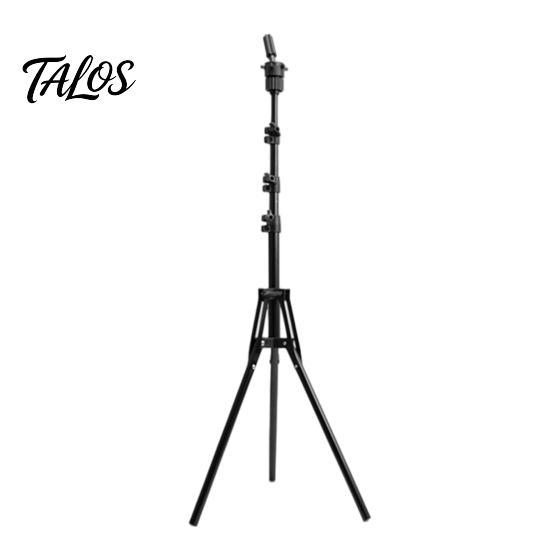 Mannequin Head Support 0.5/1.6M Stand, Height Adjustable Wig Stand Tripod for Cosmetology, Hairdressing Training, Styling Cosmetology Practice