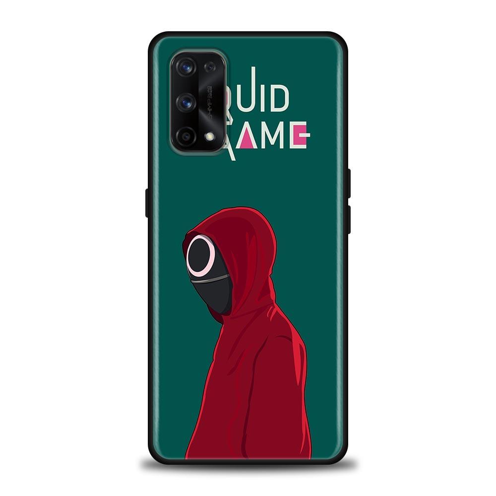 Чехол с милым кальмаром для игрового телевизора, красный, зеленый, для Realme C21Y C21 C25 C20 C15 C12 C11 C1 GT Master Neo Neo2 5G Funda Capa, силиконовый мягкий чехол