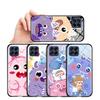 Для Samsung A15 A35 A55 A73 S24 Xiaomi 13T 12T 11T Redmi Note 13 12 11 Pro 12S iPhone 16 мультяшный маленький монстр противоударный глянцевый стеклянный чехол для телефона
