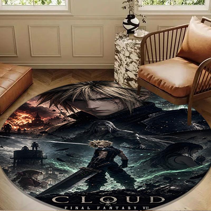 Cloud's Fantasy Journey Game Round mat Home Decor, Chair rug For livingroom,Bedroom, doormat home decor Birthday Gift Christmas Gifts