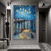 Van Gogh's Starry Sky Posters, Landscape Paintings, Oil Paintings, Murals, and Modern Home Decor Paintings In the Living Room