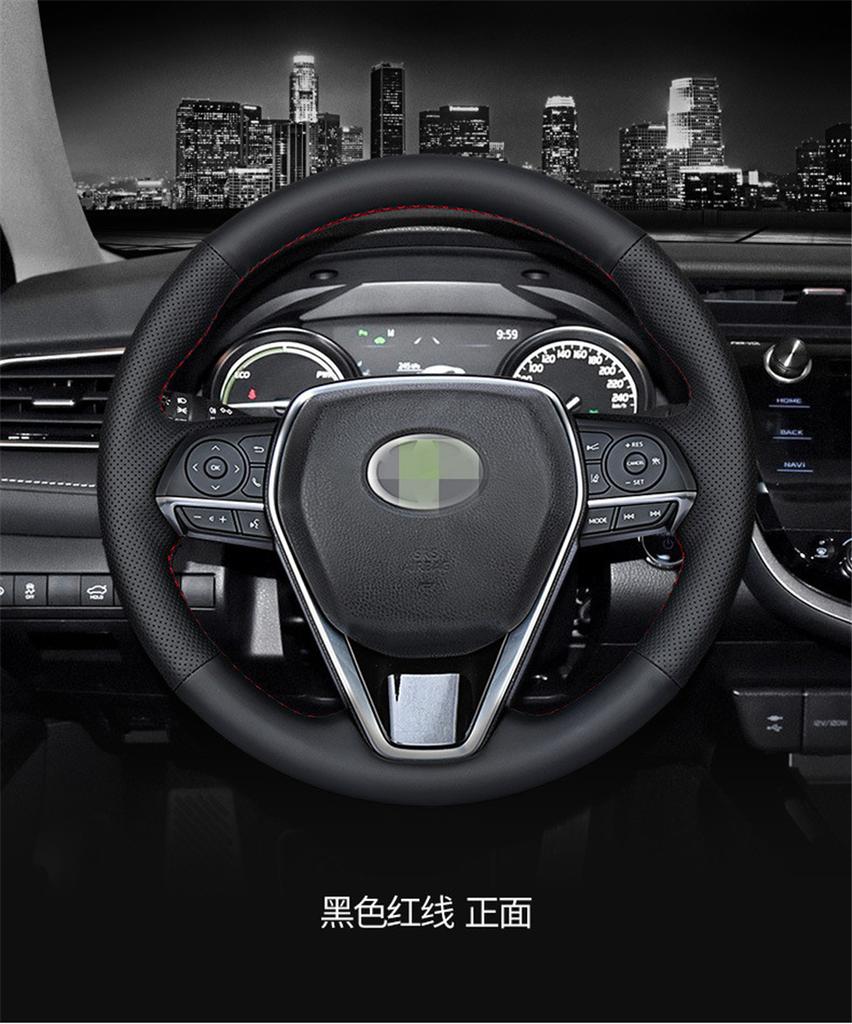 Ручная вышивка Чехол на руль Для Toyota Camry 18-19 Avalon 18-2020 RAV4 2019