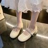 Fashion 2024 New Womens Shoes Spring Ladies Flat Shoes Outdoor Solid Color Mary Jane Sweet Round Toe Shallow Mouth Flat Shoes Zapatillas