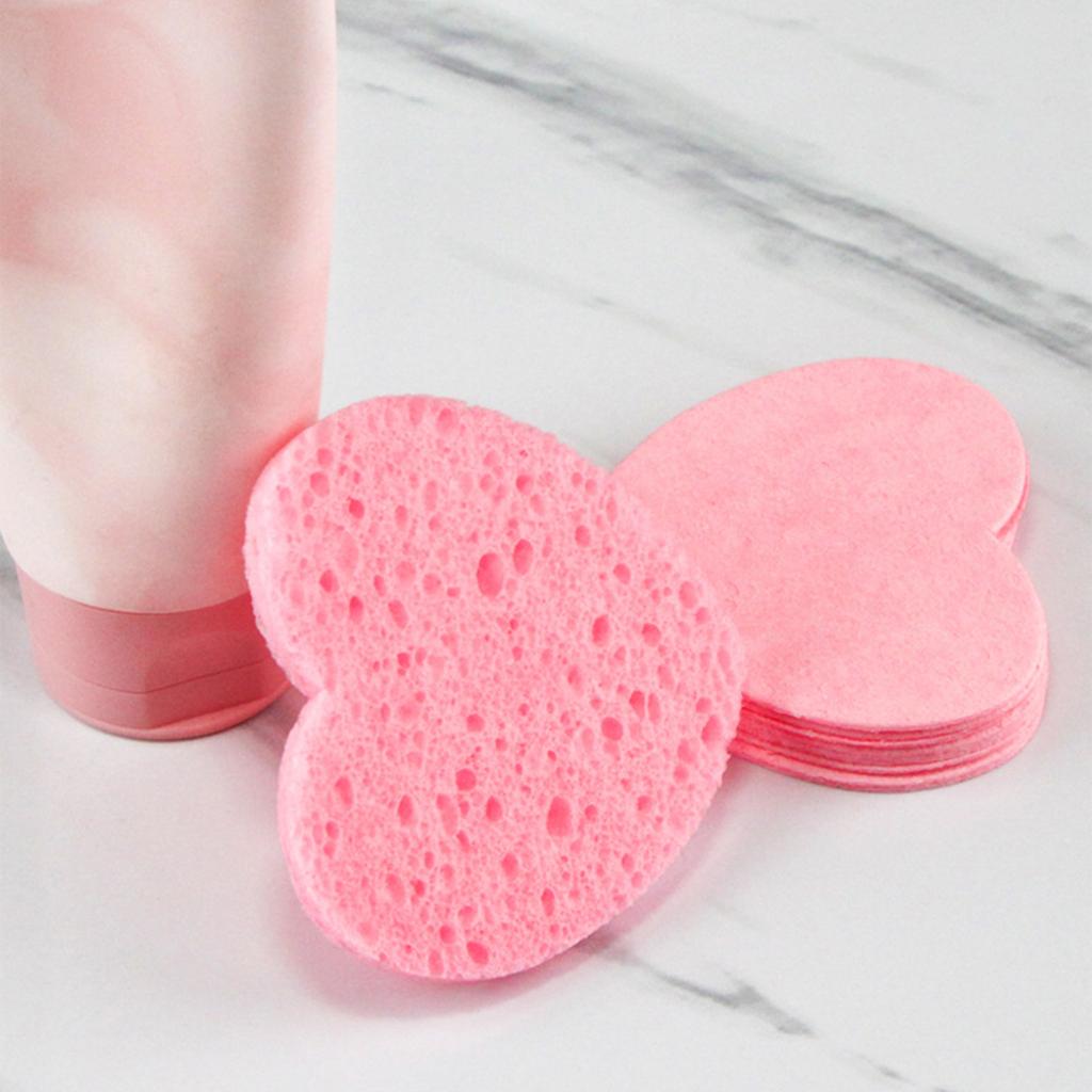 Сжатые губки для лица на 10/20/30 штук, очищающая губка для отшелушивающего средства для лица, многоразовые натуральные косметические губки для спа