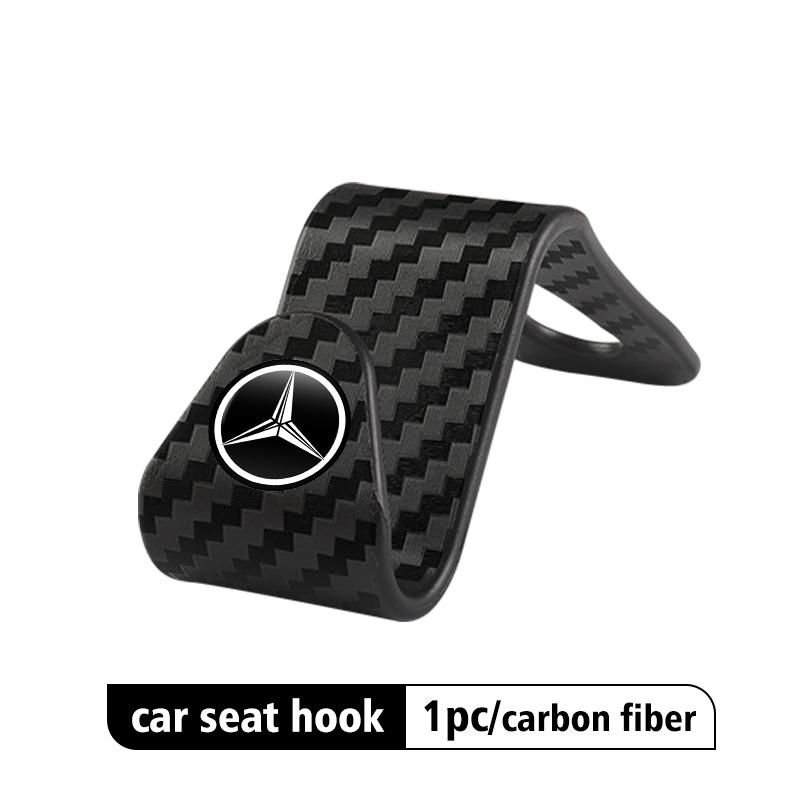 D64pcs Car Seat Headrest Hook Storage Hanger Organizer Accessories For Mercedes Benz AMG A C E S G Class W201 W210 W108 W204 W205