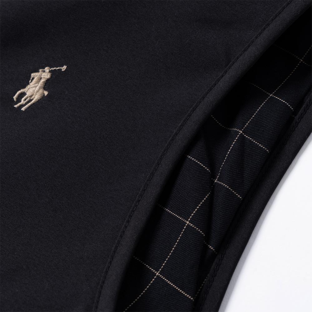 Polo Ralph Lauren Stand Collar Zipper Sleeveless Solid Vest Men Vest Black 710777340-006