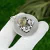 Gift For Her 925 Sterling Silver Natural Golden Rutile Gemstone Jewelry Pendant