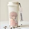 Термокружка Haibara Ai из аниме, большая емкость - стильная кружка для воды и кофе с трубочкой для студентов