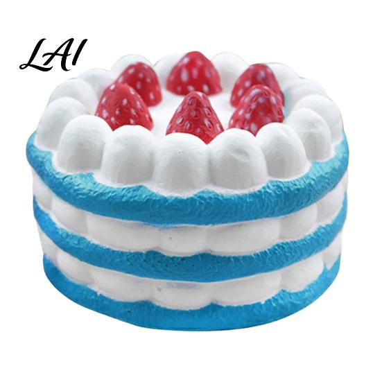 Slow Rising Toy Simulated Cake Squeeze Soft Rainbow Layer Foam Slice Stress Relief Sensory for Adults Kids Realistic