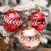 6Pcs/Box Electroplated Plastic Ball Christmas Gifts Boxes Pendant Christmas Decorations