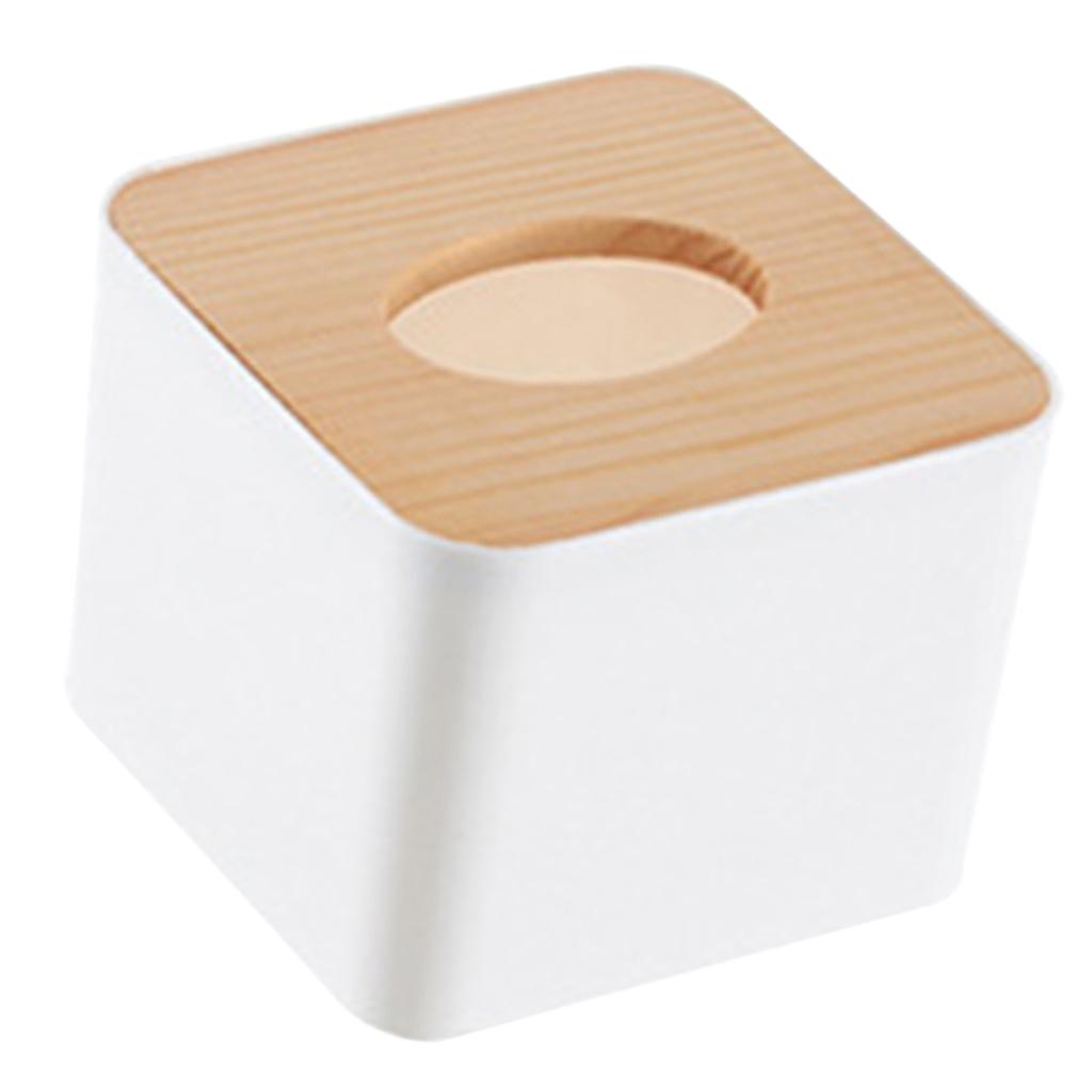 Paper Towel Dispenser Wood Tissue Box Cover Holder Countertops Bathroom Toilet Tissue Box Home Kitchen Paper Extraction