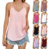 Женская летняя освежающая майка без рукавов, повседневная майка со свободным ремешком и открытой спиной