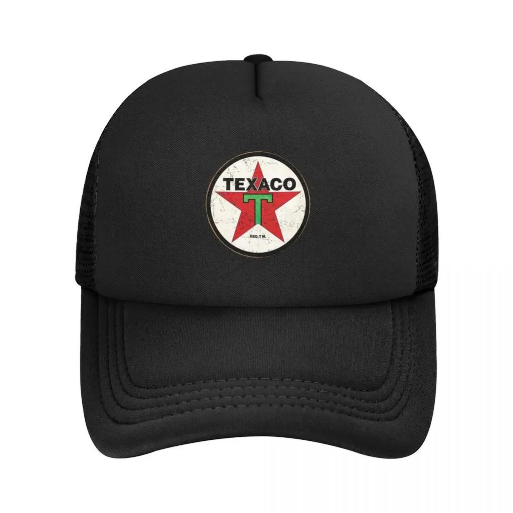 Сетчатые бейсболки Texaco с потертым принтом, Snapback, Модные бейсбольные кепки, Дышащие, Повседневные, Кепка, Для улицы, Унисекс
