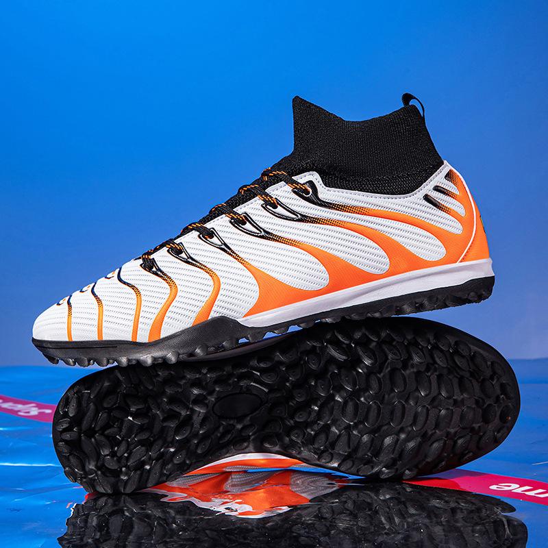 High-quality Anti-slip Breathable High-top Soccer Shoes for Adult Training & Competition