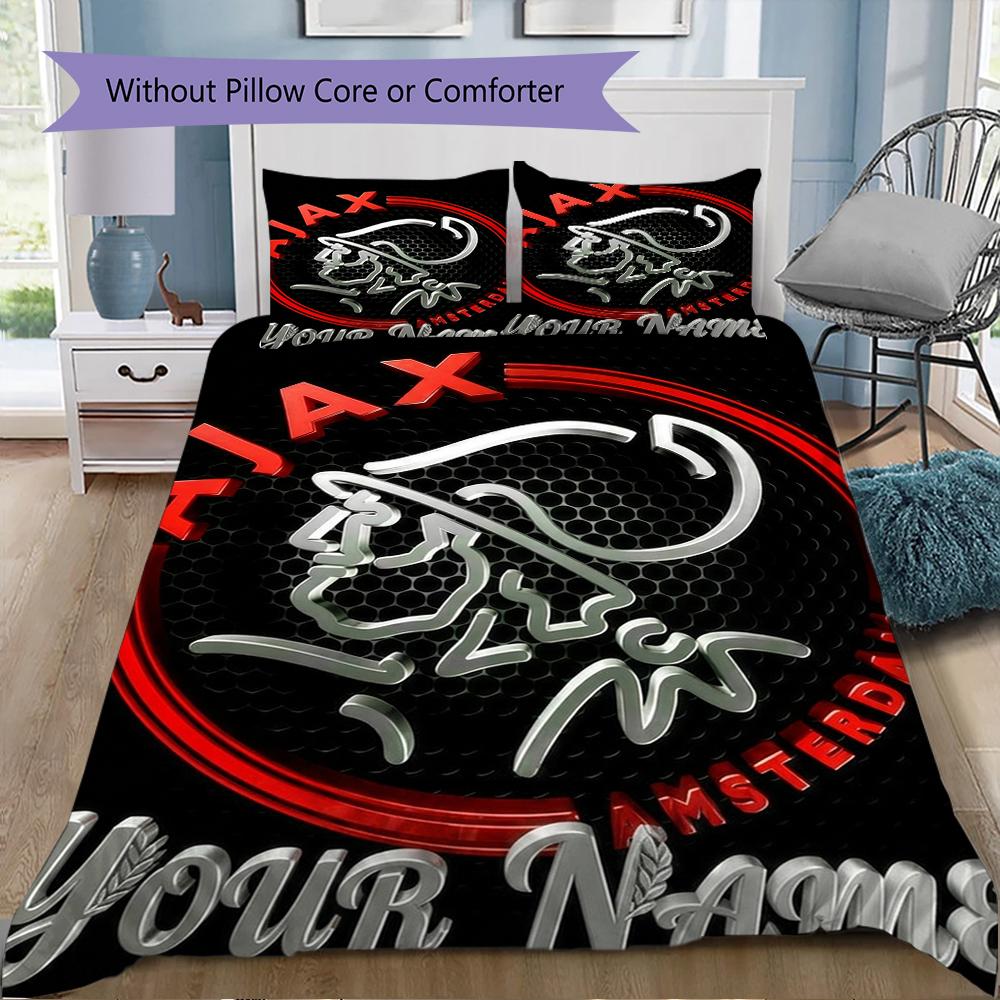 Custom Name AJAX Bedding,Quilt Set Quilt Cover Pillowcase Home Birthday Gift(1 * duvet cover + 2 * pillowcase, without core)_xia