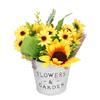 Simulation Sunflower Potted Plant High Simulation Dining Table Bonsai Fake Flower Yellow for Home