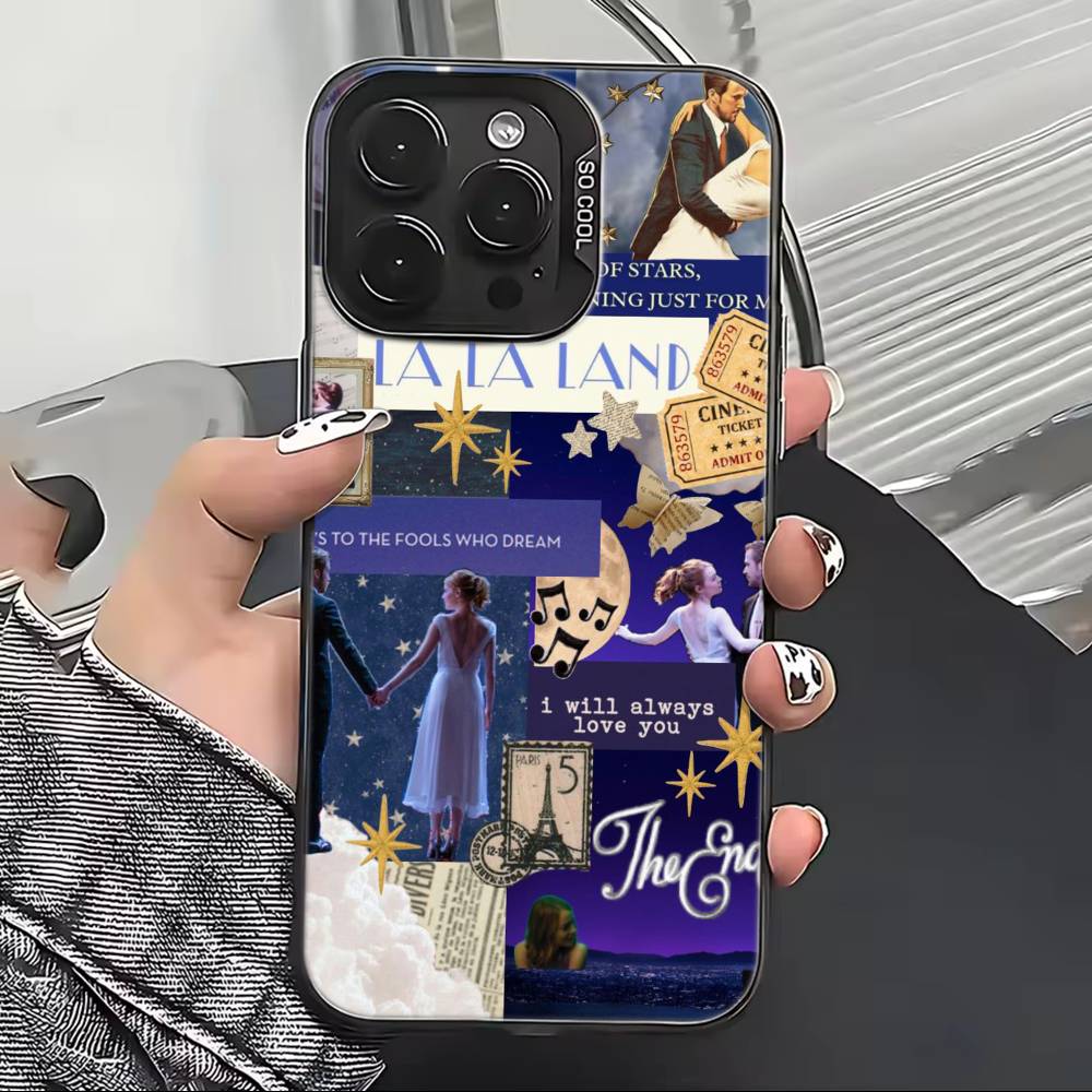 Чехол для телефона с фильмом Ла-Ла Лэнд для iPhone 17, 16, 15, 14, 13, 12, 11 Plus, Pro Max, XS, Цветной Серебристый Черный Чехол