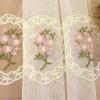 Yousheng Sheer Curtain Цветочная вышитая полупрозрачная ткань рассеивает свет Домашний декор Оконные шторы для гостиной