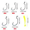 Крючок для ловли воблеров Texas Rig Lure Fishing Hook Set Крючок из высокоуглеродистой ванадиевой стали