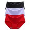 3 шт. Невидимые трусики Женские бесшовные трусы Дамское однотонное ультратонкое нижнее белье Девушки Большие размеры Трусики M-XXL