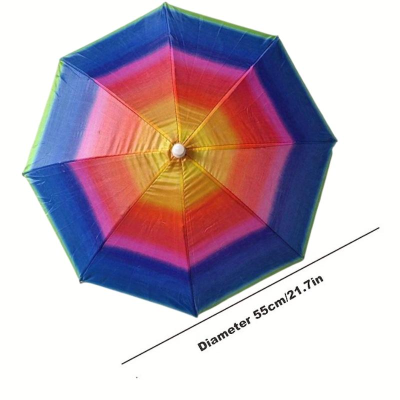 Складной головной убор, зонт, портативная водонепроницаемая рыболовная шляпа 55 см, бесконтактная дождевая шляпа для походов, кемпинга, камуфляжный зонт для взрослых