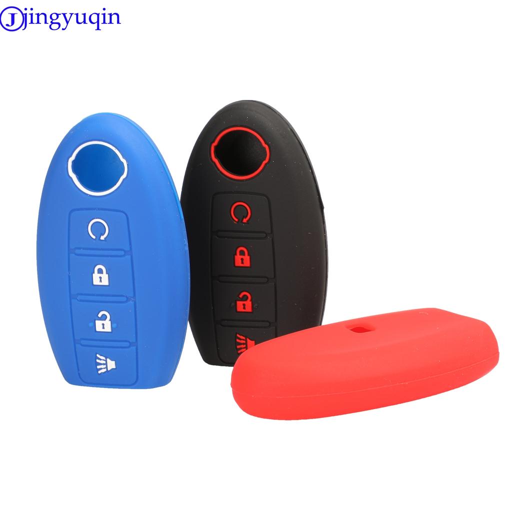 Jingyuqin Key Fob Case Cover For Nissan Qashqai J10 J11 X-Trail T31 T32 Kicks Tiida Pathfinder Murano Note Juke Micra Almera