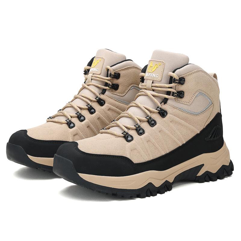 Мужские альпинистские ботинки большого размера, осенние новинки, износостойкие, для активного отдыха, нескользящие, теплые, повседневные спортивные ботинки