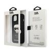 Karl Lagerfeld KLHCP13SOKPK iPhone 13 mini 5.4" black hardcase Saffiano Ikonik Karl`s Patch