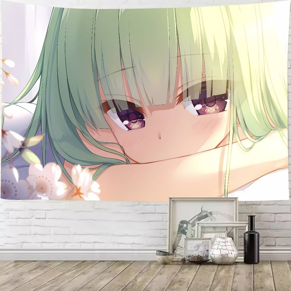 Kawaii Murasame Cute Galgame Senren Banka Girl Room Tapestry Home Decoration Wall Art Tapestries Dormitory Background Cloth Gift