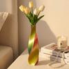 Twisted Design 3D Printed Flower Vases Gradient Color Plant Pot  Home Desktop Decorations