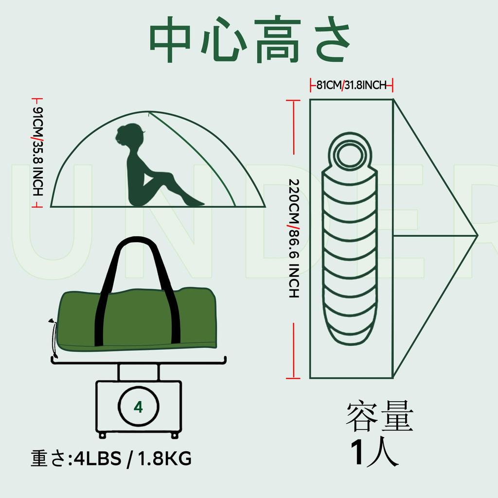 Палатка-купол для соло-кемпинга UnderwoodAggregator для одного человека Двойная Водонепроницаемая Альпинистская Сумка для хранения Туристическая 3 Палатка для 1 Человека Кемпинг при стихийных бедствиях