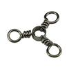 Рыболовные крючки Nickel Swivel Hook Трехсторонний вертлюг Рыболовные вертлюги Тройничные вертлюги Рыболовный соединитель