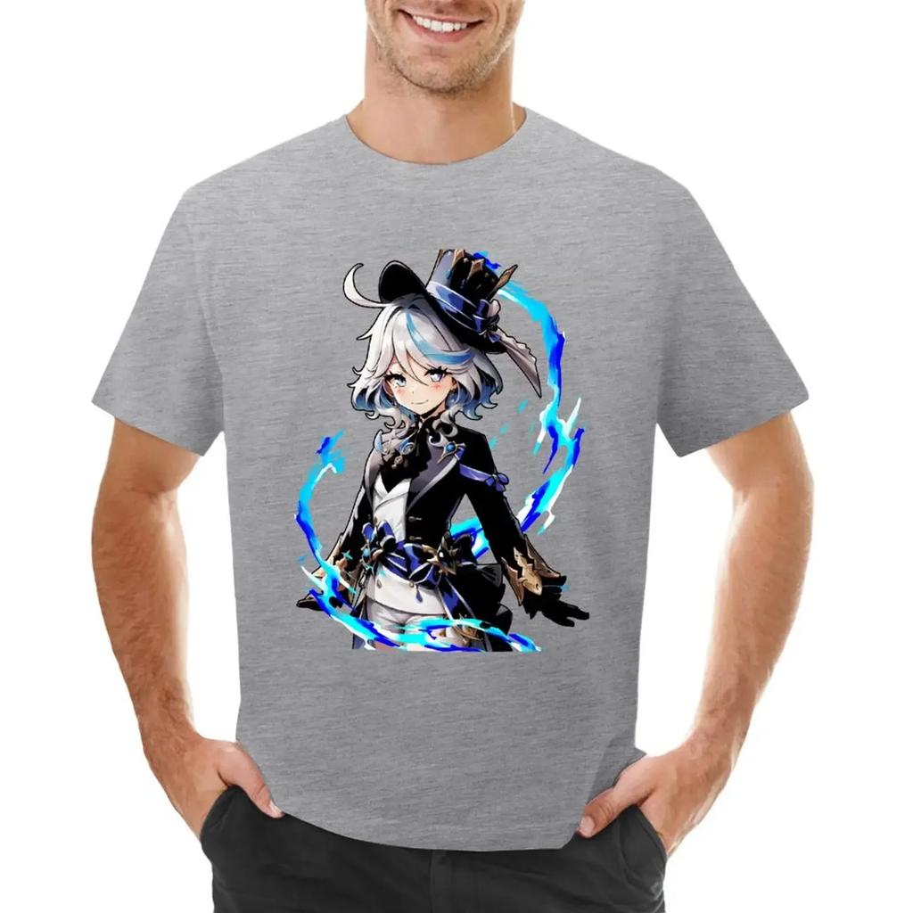 Furina Genshin Impact poster Genshin Canvan print Furina Poster Genshin art Print shirt T-shirt plus sizes clothings