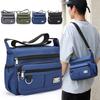 Multi-pocket Men's Crossbody Bag Oxford Cloth Shoulder Office Classic Leisure Multi-layer Bag T C2O2
