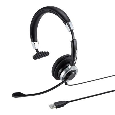 USB-гарнитура Sanwa Supply с микрофоном с функцией шумоподавления (один тип) ММ-HSU14ANC