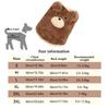 S-3XL Autumn Winter Pet Dog Clothes Brown Beige Fleece Warm Vest Pet Clothes For 1.5-11.5 kg Small Medium Dogs Cats