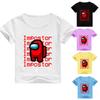 Us Among Impostor Tshirt Children Summer Round Neck Print Casual Short Sleeve