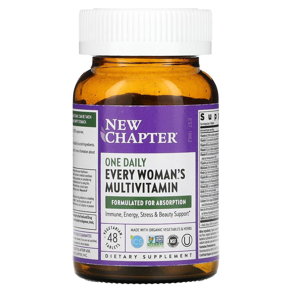 New Chapter All Women's Multivitamin, Once Daily, 48 Tablets