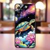 Мультяшная Аниме Черепаха Слон Для Samsung A41 A35 A34 A33 A32 A25 A24 A23 A21s A06 A05 A04 A03 Note 10 20 Ultra 5G Черный Чехол