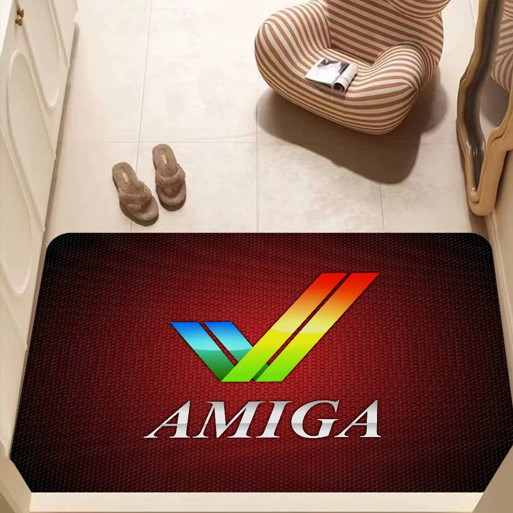 Логотип Amiga Модный кухонный коврик Детская комната Декор спальни Балкон Противоскользящий коврик для прихожей Гостиная Alfombra