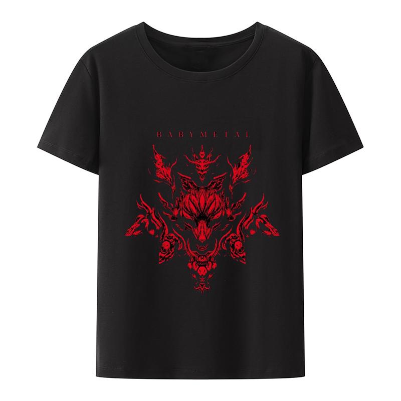 Новое поступление BABYMETAL Heavy Metal Electroacoustic Band Футболка Rock Band Унисекс и для женщин Подарочная футболка для отдыха на улице в стиле хип-хоп Модная футболка