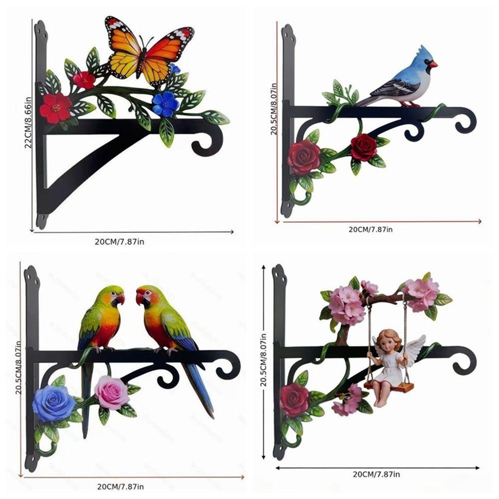 Rust-Proof Hanging Bracket Colorful Metal Decorative Rack Beautiful Wall Hook Corridor