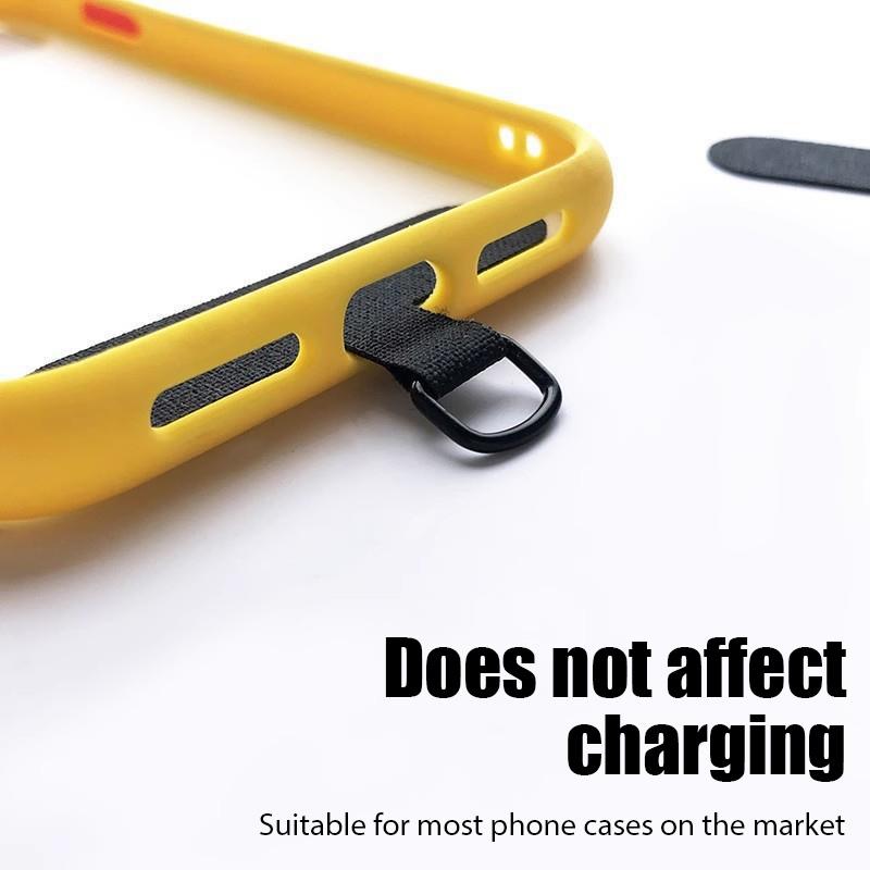 Universal Anti-lost Lanyard Strap Clip for Phone Rope Clip Hang Mobile Black Phone Chain Patch for Iphone Accessories