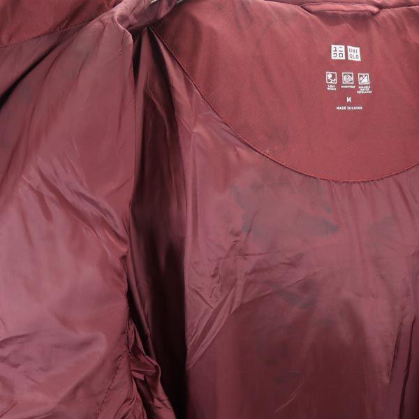 Uniqlo Бесшовный пуховик M винный 212-409124 Женский Б/У