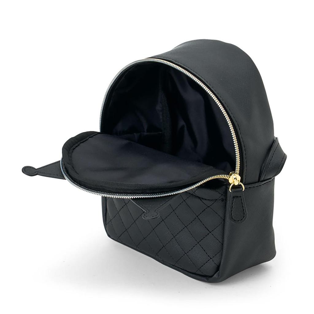 Sanrio Kuromi Shoulder PU Ages 3 and 159964 Face-Shaped Bag, Leather, Up,