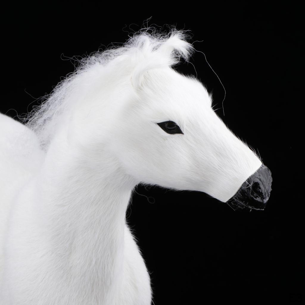 Фигурка животного Лошадь, Масштаб 1/6 - Модель лошадей teke, Мягкая игрушка-плюш, Подарок на день рождения для детей, 3 цвета