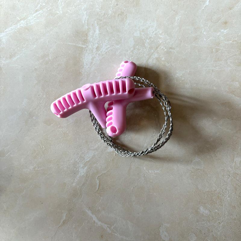 Мини карманная походная пила-струна для выживания с полипропиленовой рукояткой