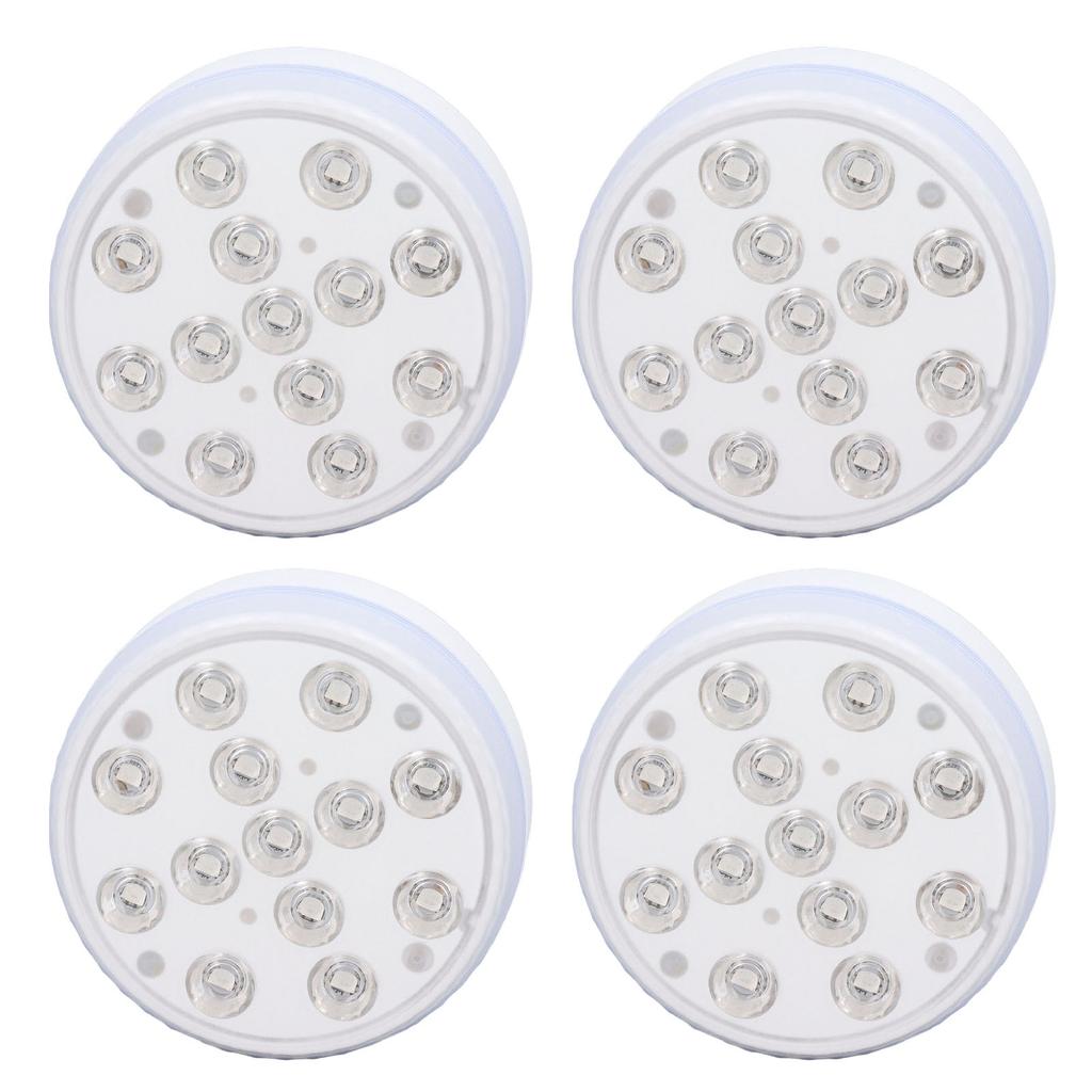 4 шт. погружные светодиодные фонари для бассейнов IP68 водонепроницаемые пульт дистанционного управления под водой