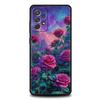 Чехол для телефона с дизайном «Цветы» (Масляная живопись) для Samsung Galaxy A55 A35 A17 A07 A15 A13 A25 A51 A71 A72 A73 A32 A52 A52S A41, Мягкий ТПУ